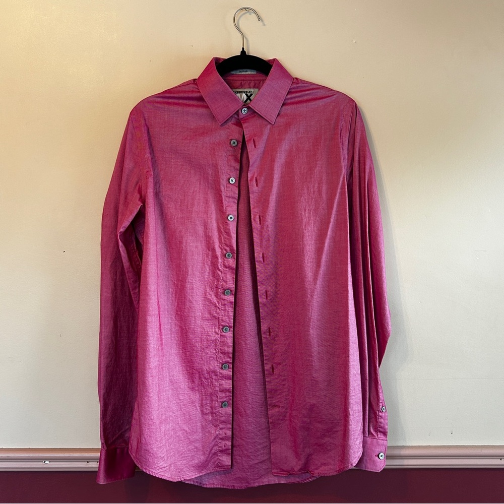 Express Vibrant Pink Dress Shirt